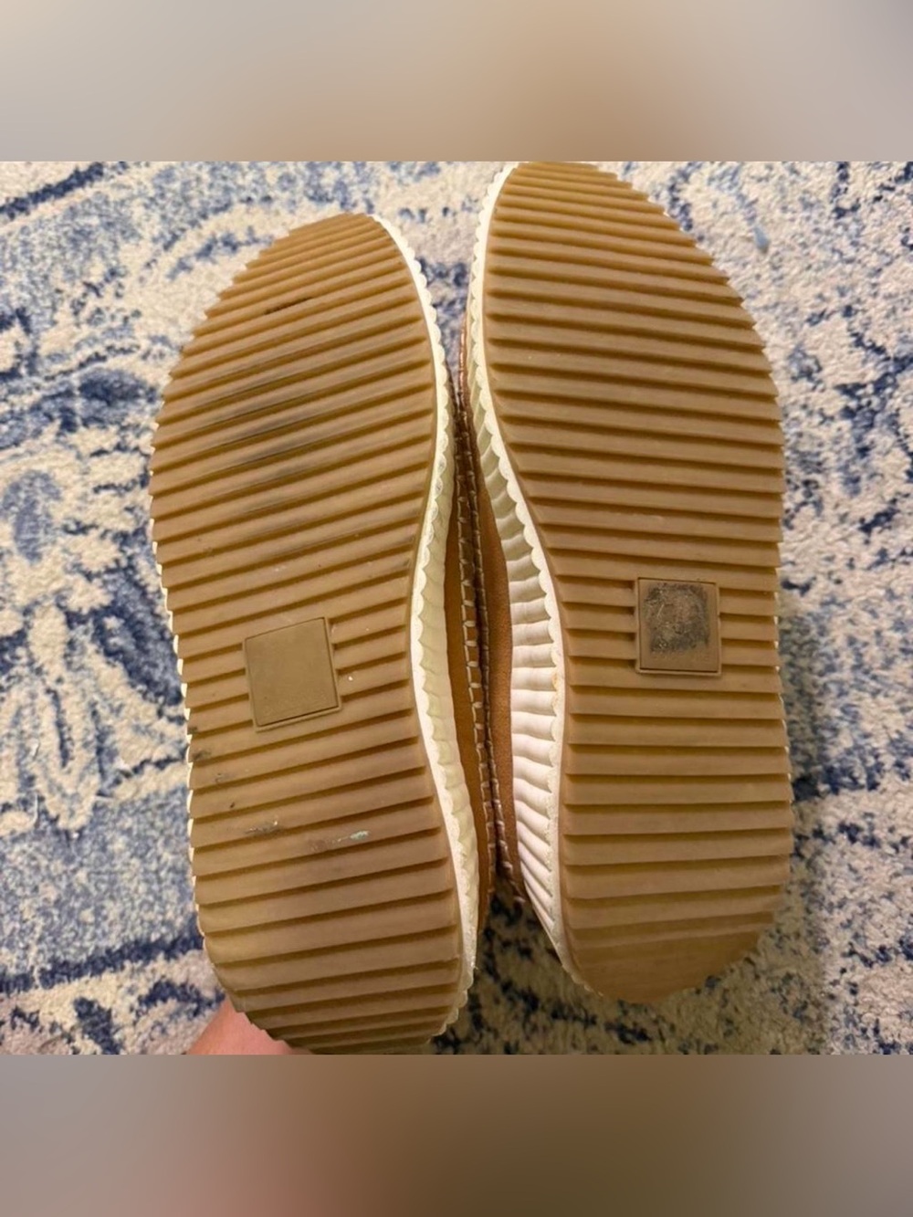 Dolce Vita Cream and Tan Platform Lace-Up Sneakers - Picture 5 of 5